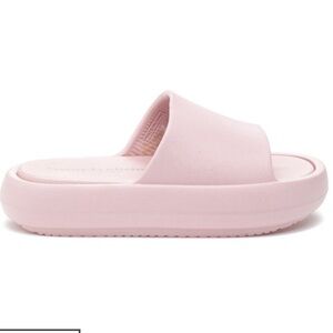 J/Slides NYC Beach Slide Light Pink Womens Size 8 Lightweight Slip On Style